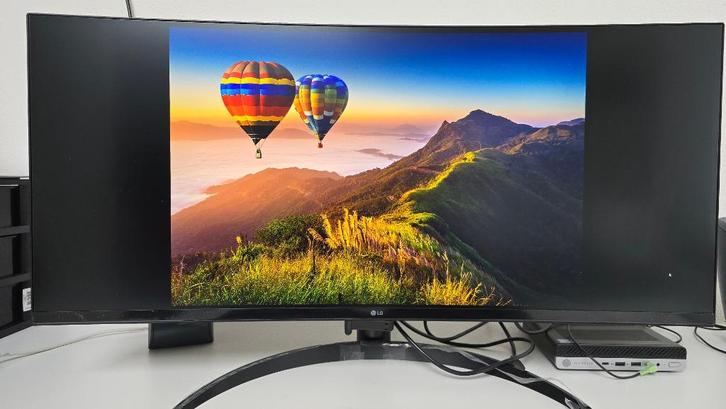 LG 34" Curved Ultrawide Monitor LG 34WQ75C-B, Computers en Software, Monitoren, Zo goed als nieuw, 60 Hz of minder, DisplayPort