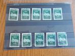 1939 - 10 x spoorwegen 5 cent (908b), Verzenden, Gestempeld