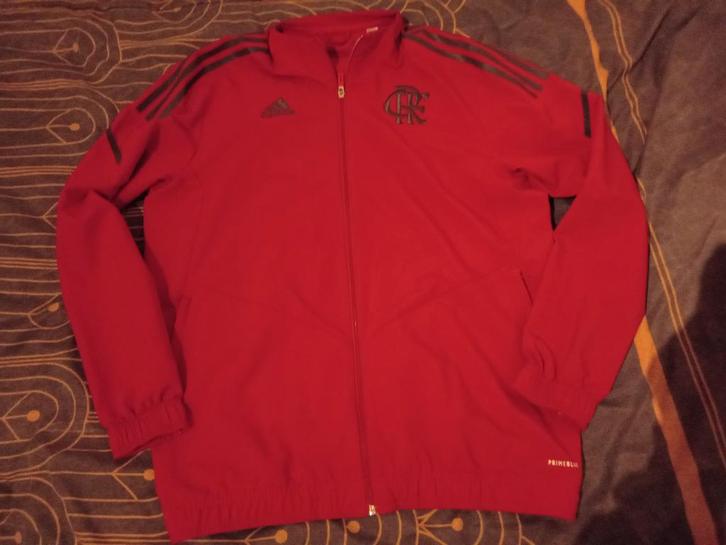 Adidas trainingsjack van het Braziliaanse CR Flamengo, Kleding | Heren, Sportkleding, Zo goed als nieuw, Voetbal, Maat 52/54 (L)
