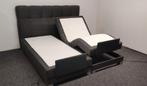 Elektrische boxspring 180x200 incl. matrassen. Leveren mgl., Huis en Inrichting, Slaapkamer | Boxsprings, Tweepersoons, Grijs