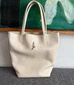 Italiaanse leren mini shopper – Borse in Pelle, Ophalen of Verzenden, Zo goed als nieuw, Beige, Schoudertasje