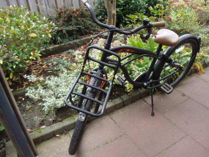 24 inch black fighter jongensfiets, Fietsen en Brommers, Fietsen | Heren | Herenfietsen, Gebruikt, Overige merken, Minder dan 49 cm