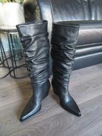 Nieuw in doos leren laarzen merk Sacha maat 40, Hoge laarzen, Verzenden, Zwart, Nieuw