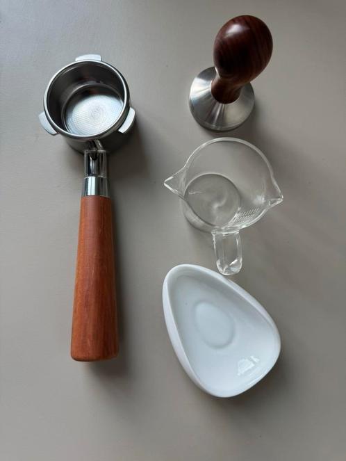 Portafilter - Tamper - Glas - Bakje 54mm Sage, Witgoed en Apparatuur, Koffiemachine-accessoires, Nieuw, Ophalen of Verzenden
