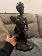 Bronzen Beeld - Meisje met Korenaren - 45cm, Antiek en Kunst, Ophalen