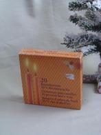 Doosje met 20 kaarsjes met bijenwas, Overige materialen, Bruin, Nieuw, Ophalen of Verzenden