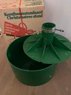 Kerstboomstandaard bak voor water groen vintage, Ophalen, Zo goed als nieuw