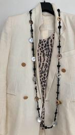Lange KETTING zwart/parelmoer etoile Anna Zélie Jewellery, Ophalen of Verzenden, Zo goed als nieuw