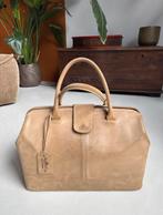 Leren tas, Sieraden, Tassen en Uiterlijk, Tassen | Reistassen en Weekendtassen, Gebruikt, Bruin, Minder dan 40 cm, Minder dan 35 cm