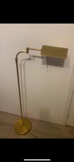 Vintage messing vloerlamp / leeslamp, Huis en Inrichting, Lampen | Vloerlampen, Ophalen of Verzenden, Zo goed als nieuw, 100 tot 150 cm
