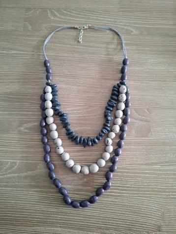 Nieuw ketting Paars & Blauw & Grijs beschikbaar voor biedingen