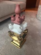 Heinen Delfts Blauw Tulpenvaas 3-delig, Ophalen of Verzenden, Zo goed als nieuw, Blauw, Minder dan 50 cm