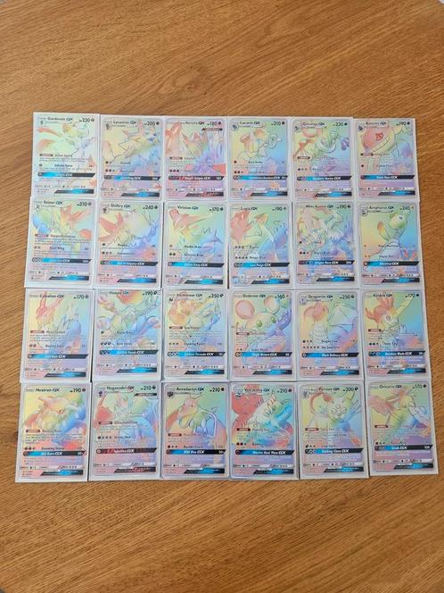 Rainbow en Full art GX, Hobby en Vrije tijd, Verzamelkaartspellen | Pokémon, Nieuw, Losse kaart, Ophalen of Verzenden