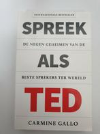 Spreek als ted de negen geheimen beste sprekers ter wereld, Boeken, Overige Boeken, Gelezen, Ophalen of Verzenden