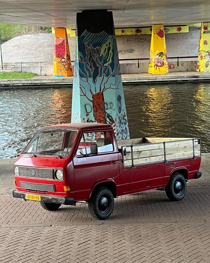 VW T3 Enka - 1.8T 20VT, Auto's, Bestelauto's, Particulier, Volkswagen, Benzine, Handgeschakeld, Origineel Nederlands, Rood, Bruin