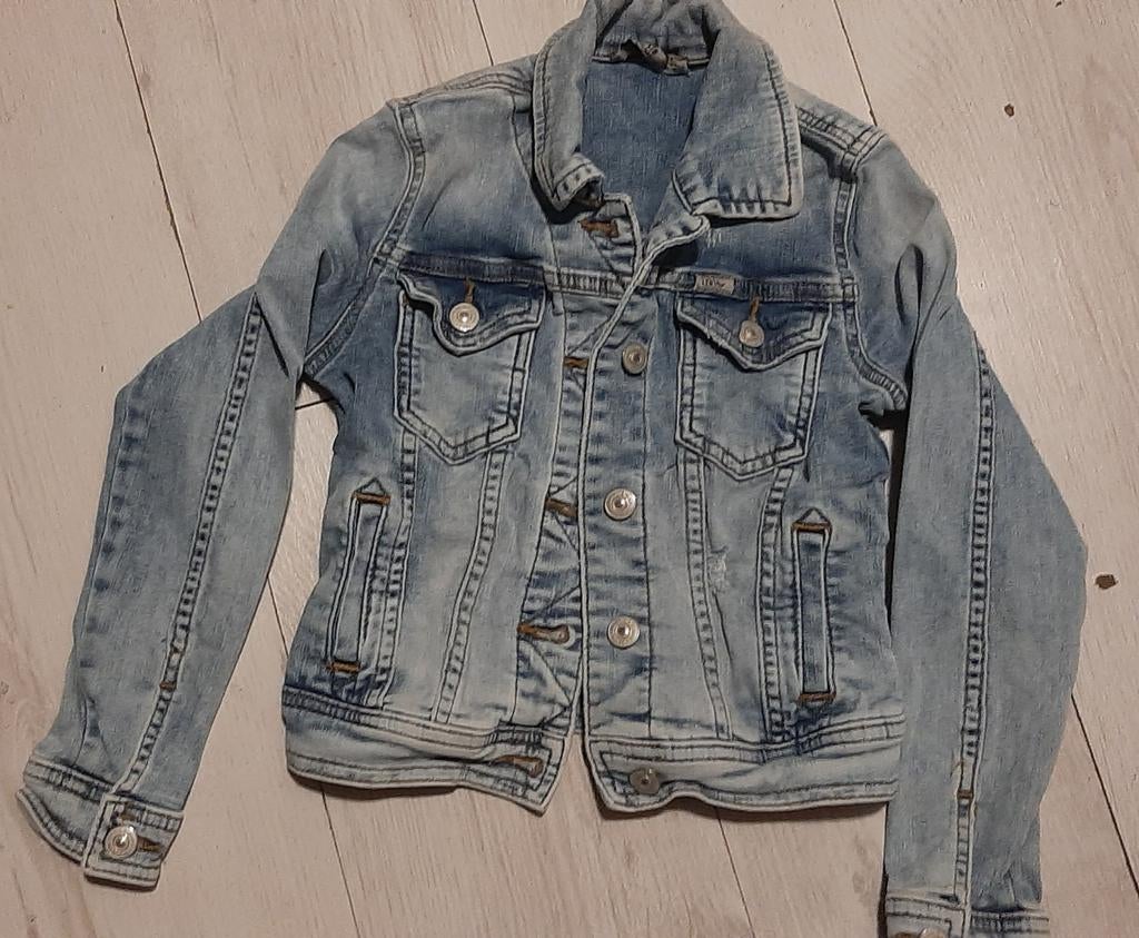 Stoer spijkerjasje LTB maat 128, LTB, Jongen of Meisje, Ophalen of Verzenden, Zo goed als nieuw