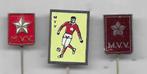 MAASTRICHT 3 M.V.V. VOETBAL SPELDEN, Verzamelen, Speldjes, Pins en Buttons, Ophalen of Verzenden, Gebruikt, Sport, Speldje of Pin