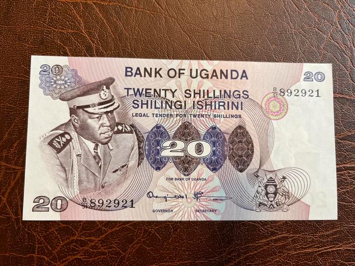 Oeganda twintig shilling ZJ UNC, Postzegels en Munten, Bankbiljetten | Afrika, Los biljet, Overige landen, Ophalen of Verzenden