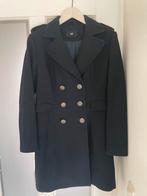 Marine blauwe wollen jas mantel maat 40, Verzenden, Zo goed als nieuw, Maat 38/40 (M), Blauw