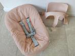 Stokke Newborn Coral Confetti  +  Baby Set Serene Pink, Kinderen en Baby's, Kinderstoelen, Ophalen of Verzenden, Zo goed als nieuw