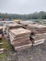 Funderingsblokken 100×100×10 gewapend, Tuin en Terras, Tegels en Klinkers, Ophalen, Gebruikt, Overige typen, 10 m² of meer