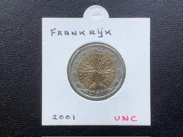 2 euro Frankrijk 2001 UNC.