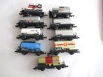 9x verschillende ketelwagons, Overige merken, Gebruikt, Gelijkstroom, Wagon