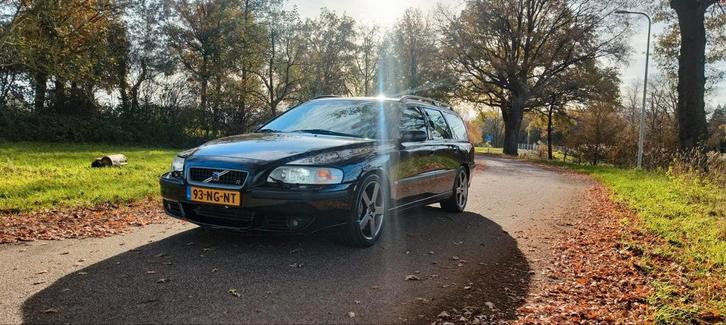 Volvo V70 2.5 R Geatronic 2003 Zwart, Auto's, Volvo, Particulier, V70, Benzine, F, Stationwagon, Automaat, Origineel Nederlands
