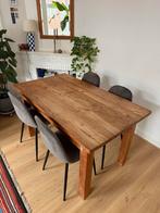 Teak houten tafel 140x80 4-6 personen, Huis en Inrichting, Tafels | Eettafels, Ophalen, Gebruikt, Teakhout, 50 tot 100 cm