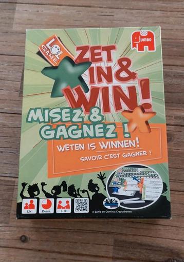 Zet in & win beschikbaar voor biedingen