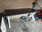 Steigerhouten eettafel, 50 tot 100 cm, Gebruikt, Rechthoekig, Ophalen