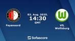 Kaartje Feyenoord Wolfsburg vak S, Losse kaart, Eén persoon, Augustus, Buitenland