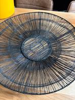 Stijlvolle zwarte schaal, Ophalen, Overige materialen, Schaal, Rond