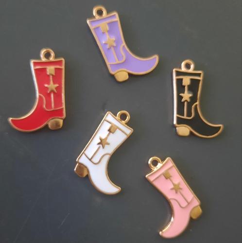 Bedel cowboylaarzen cowboy boots laarsjes western charms hak, Sieraden, Tassen en Uiterlijk, Bedels, Nieuw, Verzenden
