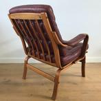 G Mobel G-Mobel Nassjo Sweden fauteuil stoel vintage, Huis en Inrichting, Ophalen, Leer, Nvt, Nvt