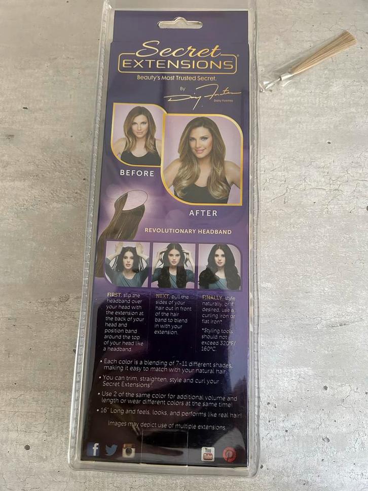 Secret Extensions Haarverlenging, Sieraden, Tassen en Uiterlijk, Uiterlijk | Haarverzorging, Nieuw, Pruik of Haarverlenging, Ophalen of Verzenden