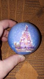 ZGAN Origineel Disney papier plastic kerstbal kasteel 7cm, Verzamelen, Disney, Ophalen of Verzenden, Overige figuren, Zo goed als nieuw