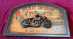Harley Davidson motorcycle club, vintage wandbord, Ophalen of Verzenden, Gebruikt, Motoren