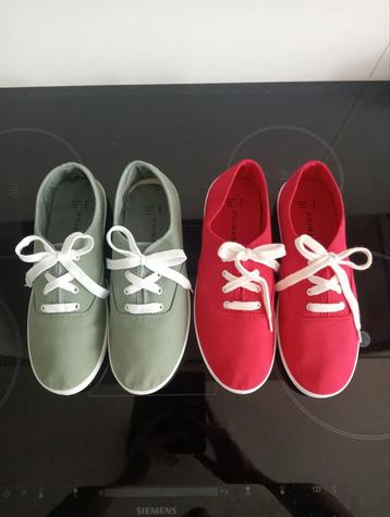 Nieuw: 2 paar PRIMARK gympen/sneakers maat 39 beschikbaar voor biedingen