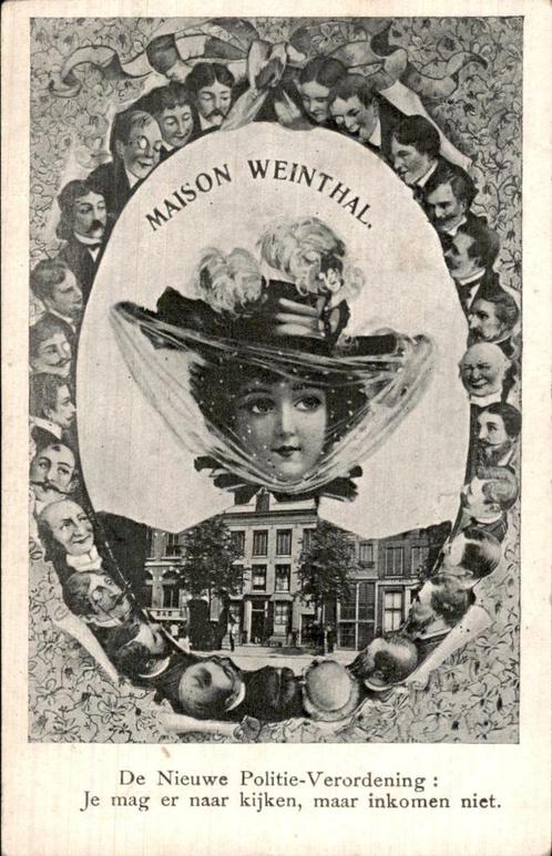 Amsterdam - Maison Weinthal - Joods Bordeel, Verzamelen, Ansichtkaarten | Nederland, Ongelopen, Noord-Holland, Voor 1920, Ophalen of Verzenden