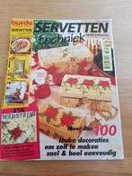 Burda special servetten techniek herfst en Kerstmis, Boeken, Hobby en Vrije tijd, Gelezen, Ophalen of Verzenden