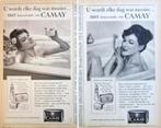 5 vintage advertenties reclames van Camay zeep 1960, Verzamelen, Gebruikt, Ophalen