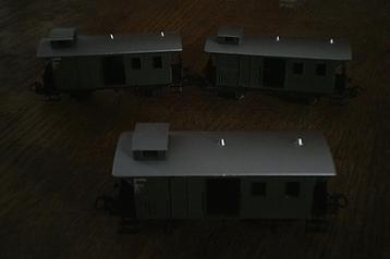 Marklin HO 3 groene bagagewagons beschikbaar voor biedingen
