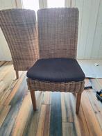 6 x Eetkamerstoel // tuinstoel, Huis en Inrichting, Stoelen, Ophalen, Gebruikt, Bruin, Riet of Rotan