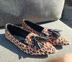 Stoere harige loafers luipaard 37 bruin & grijs., Ophalen of Verzenden, Nieuw, Bruin, Instappers