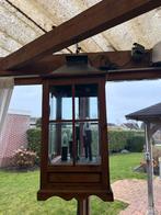 Twee vintage lantaarns, Ophalen, Gebruikt, Glas, 50 tot 75 cm