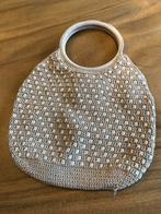 Handtasje met Drukknoop & Vakje, Sieraden, Tassen en Uiterlijk, Tassen | Damestassen, Ophalen of Verzenden, Gebruikt, Beige, Handtas