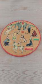 Simplex houten puzzel vintage circus, Ophalen of Verzenden, 10 tot 50 stukjes, Gebruikt