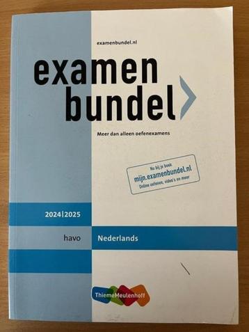 Examenbundel havo nederlands 2024-2025 beschikbaar voor biedingen