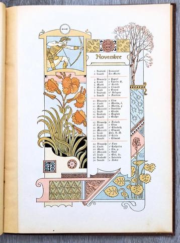 Les Douze Mois de 1889 - Eugène Grasset - Art Nouveau beschikbaar voor biedingen